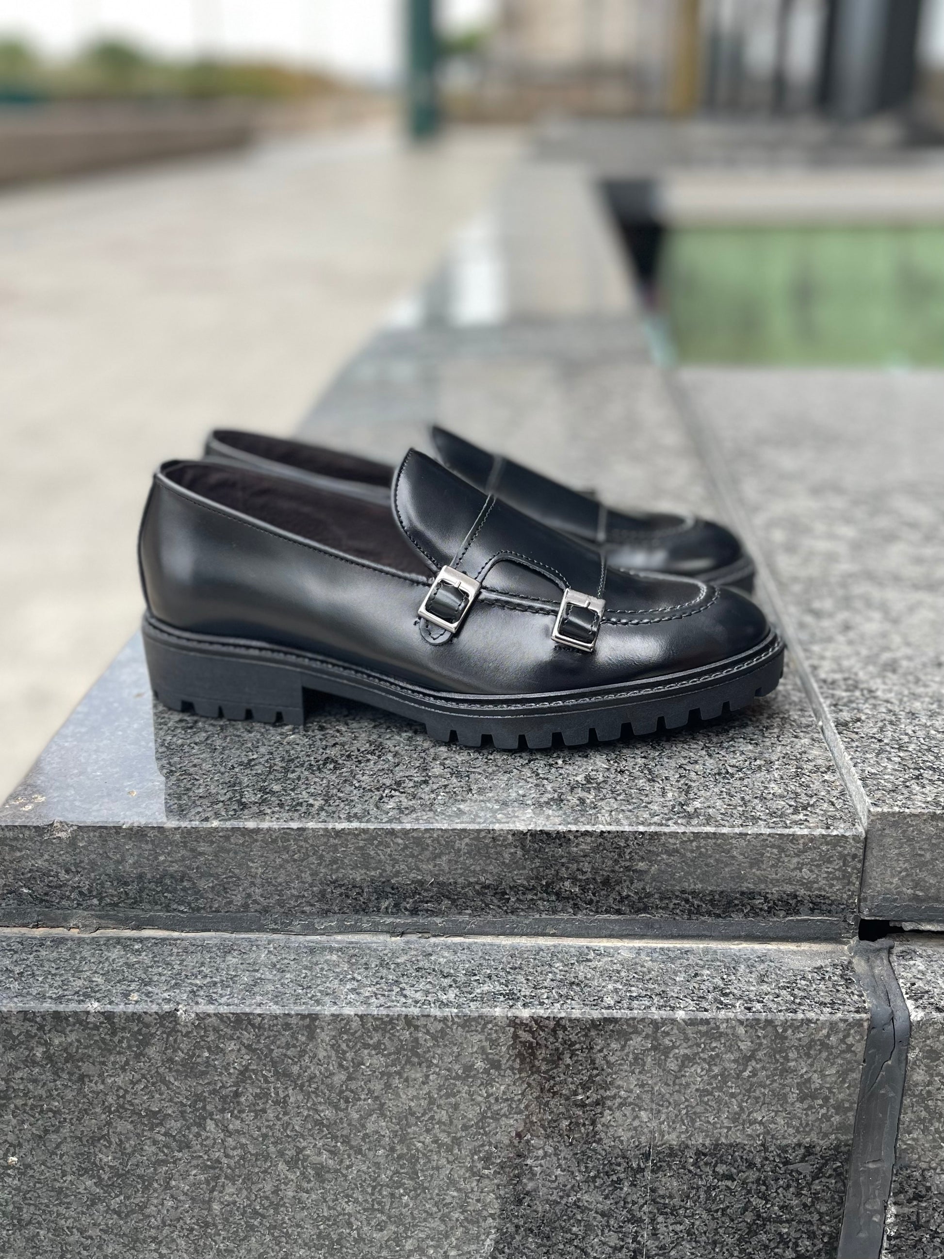 Jonhson Mocassino Homme en Cuir Véritable Abrasé