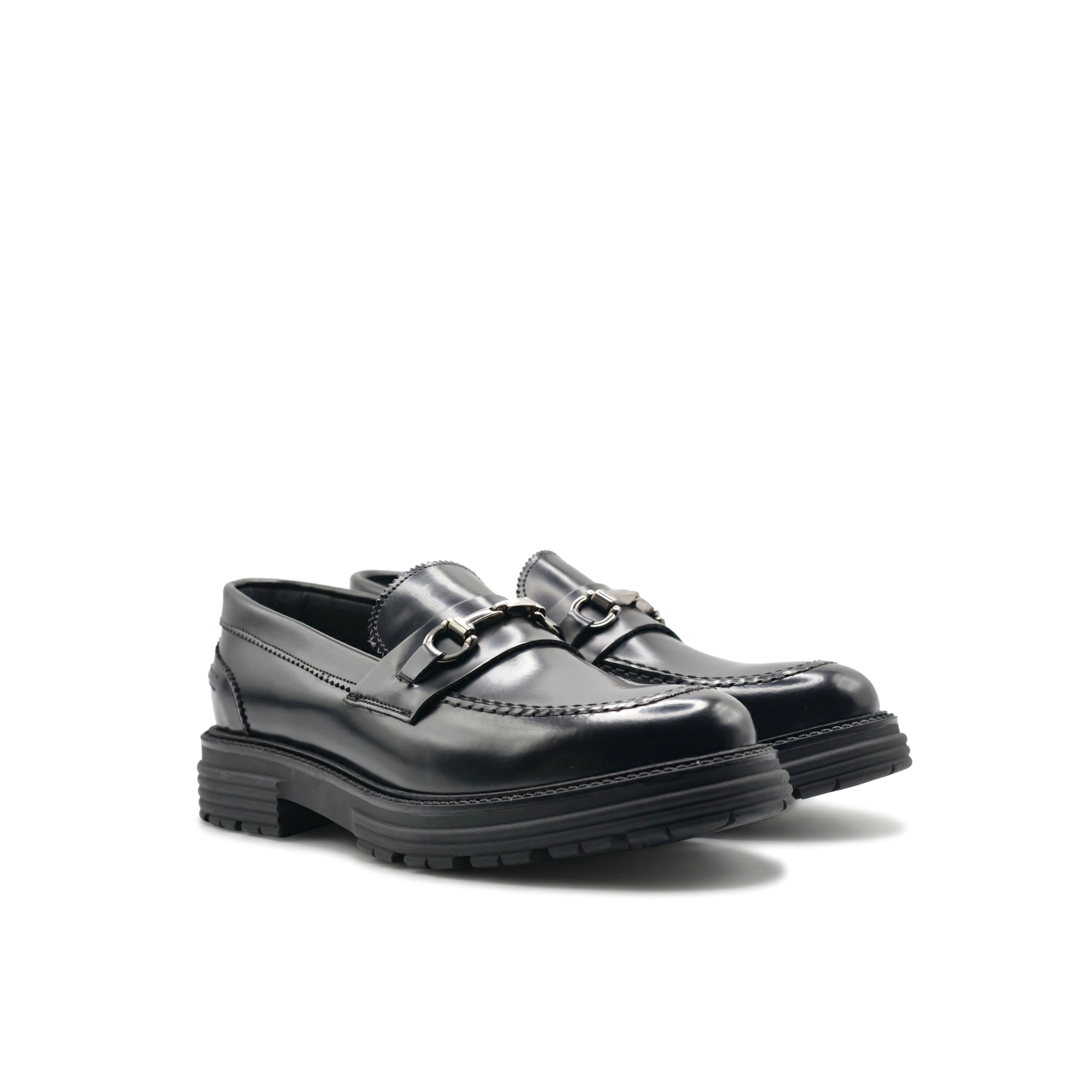 Mocassin homme Morris avec mors en cuir véritable abrasé