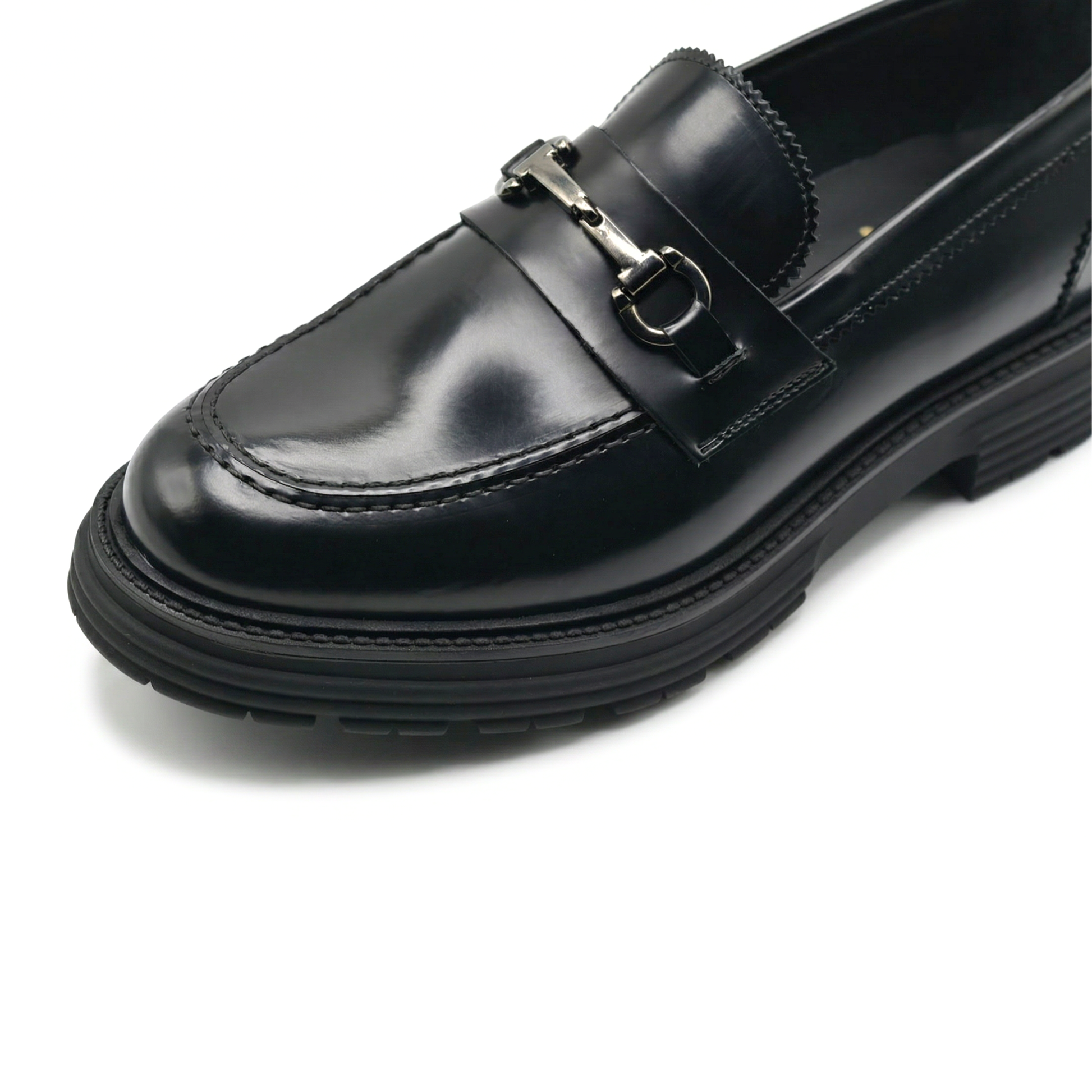Mocassin homme Morris avec bride en cuir véritable abrasé