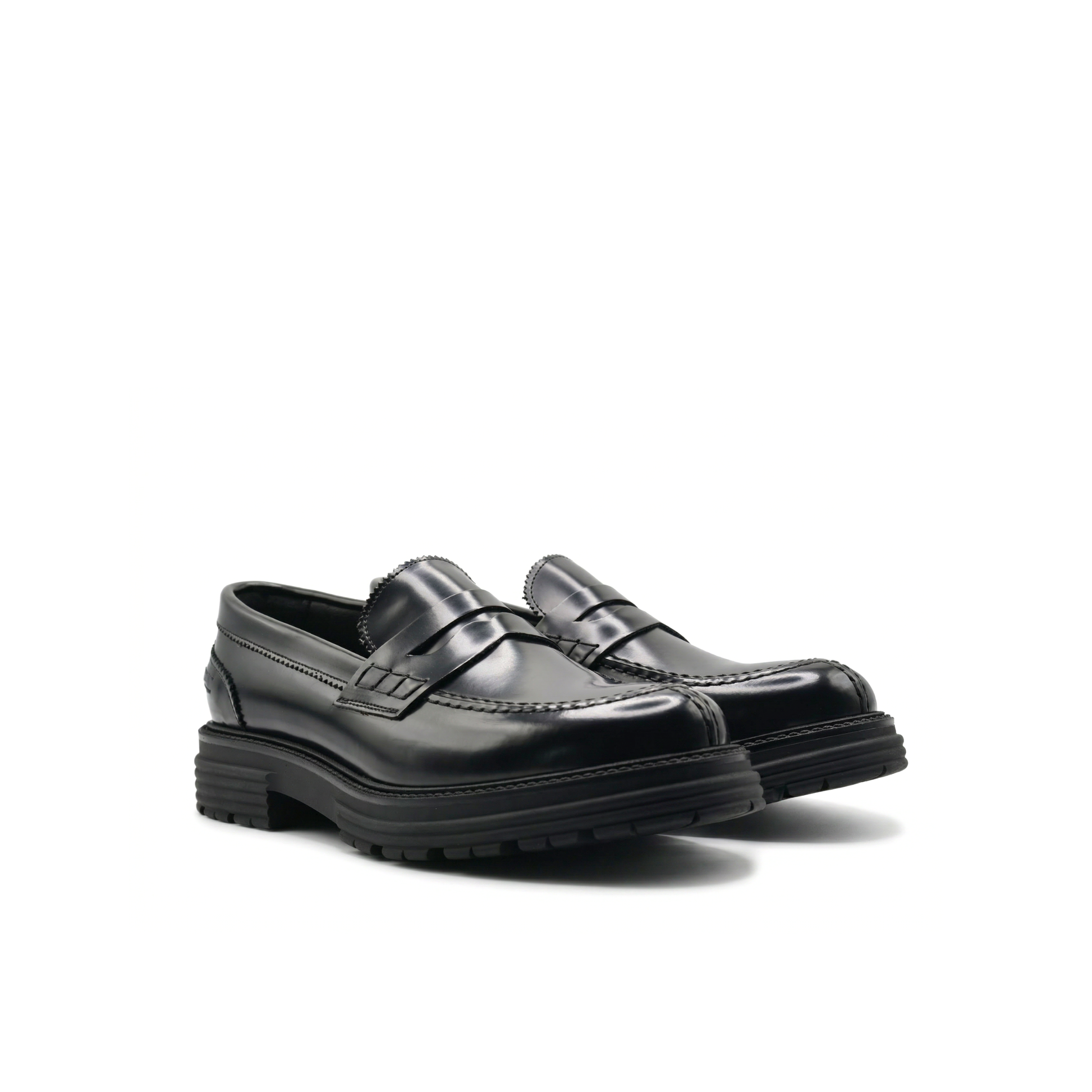 Mocassin homme Morris avec bride en cuir véritable abrasé