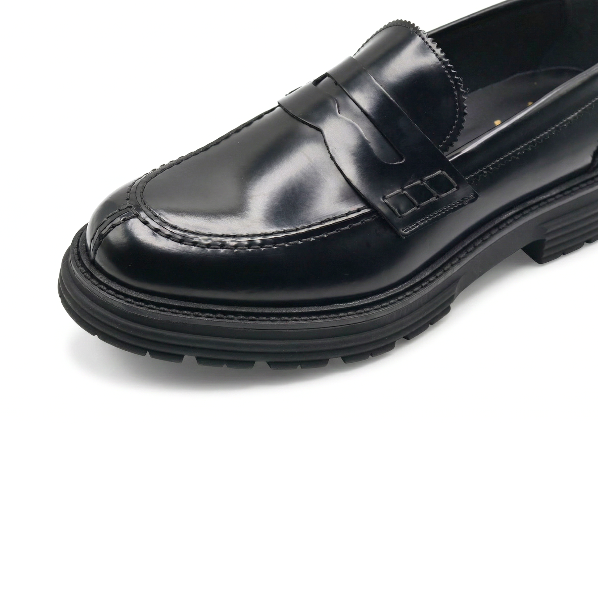 Mocassin homme Morris avec bride en cuir véritable abrasé
