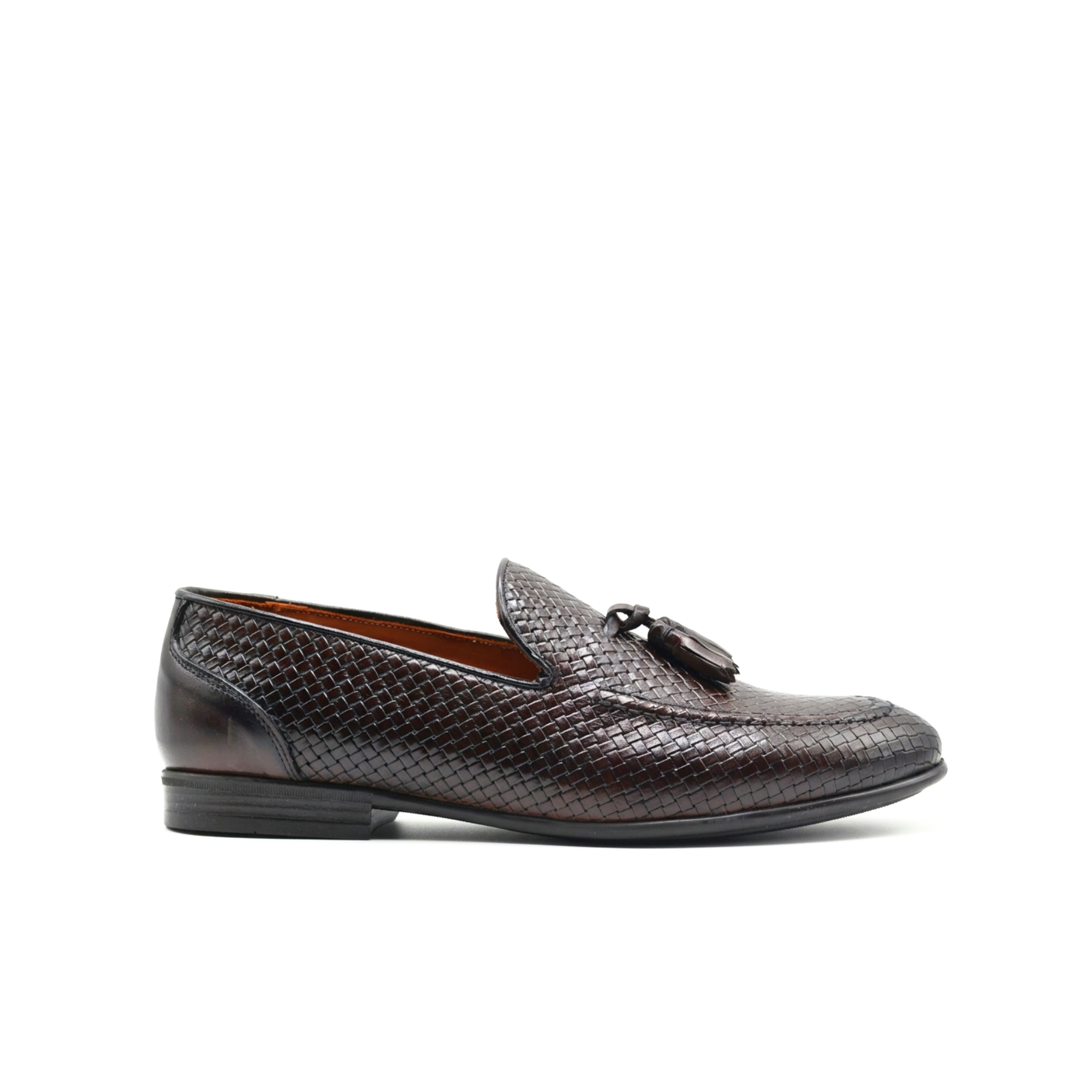 Mocassins Iris pour homme en cuir tressé