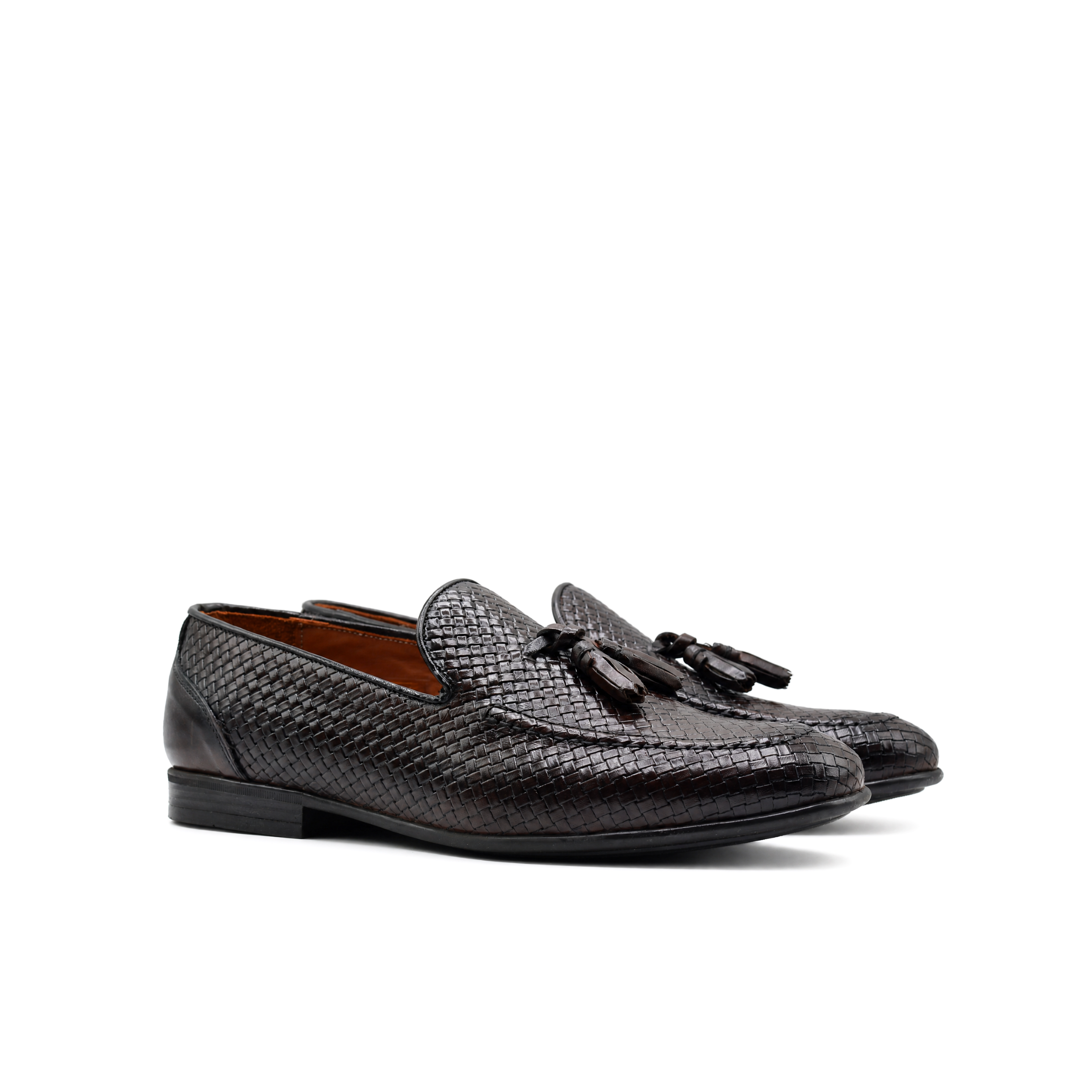 Mocassins Iris pour homme en cuir tressé