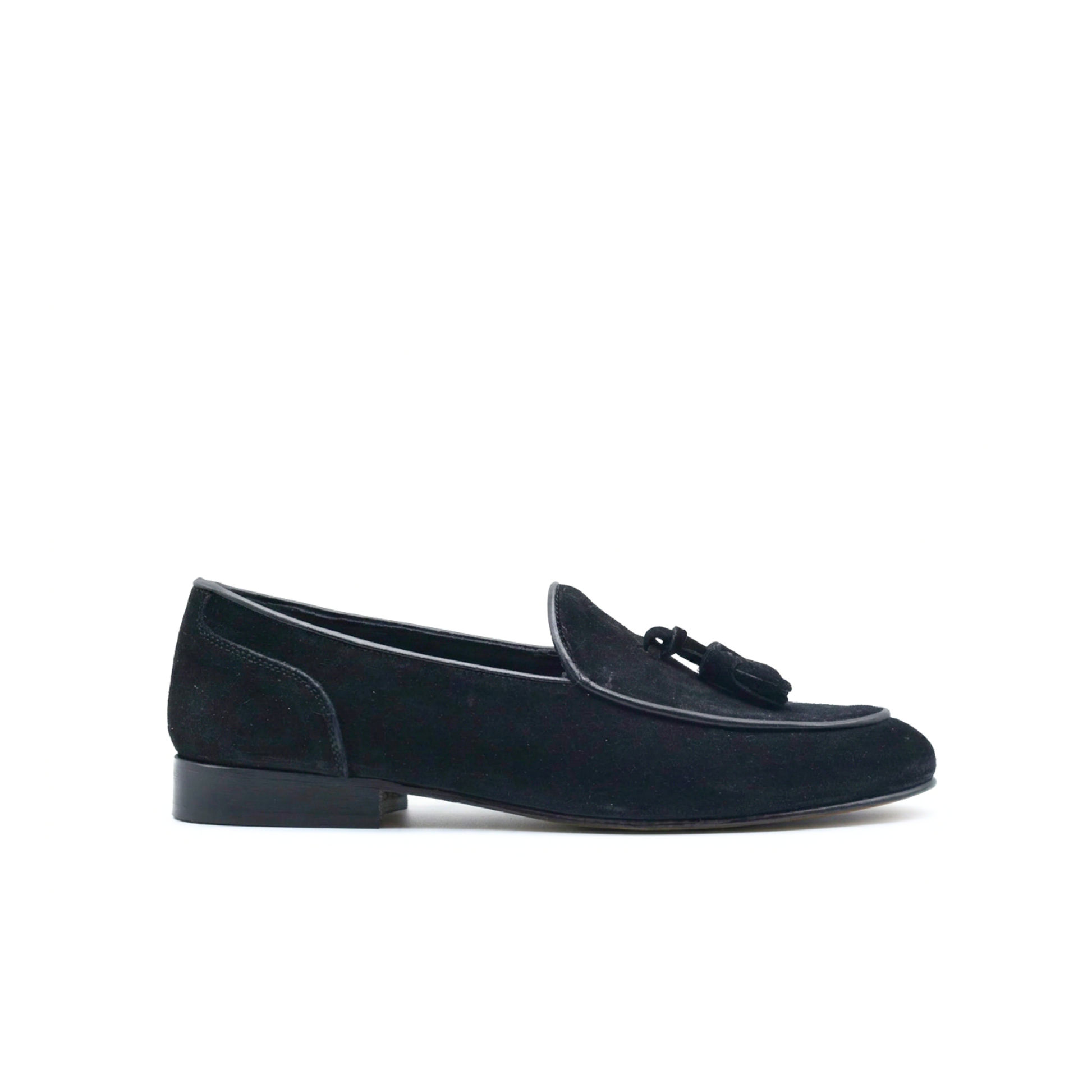 Mocassin homme lux en daim semelle cuir