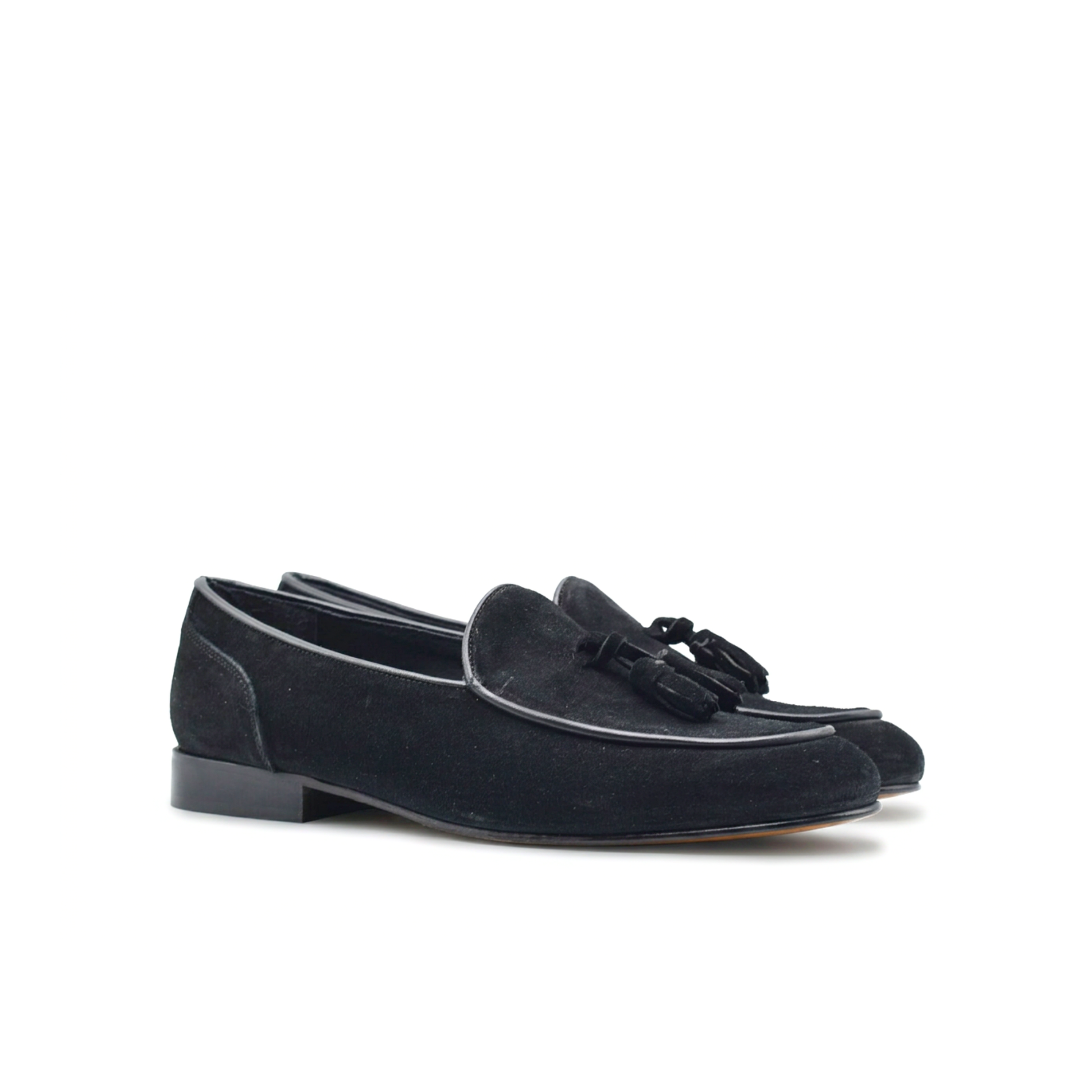 Mocassin homme lux en daim semelle cuir