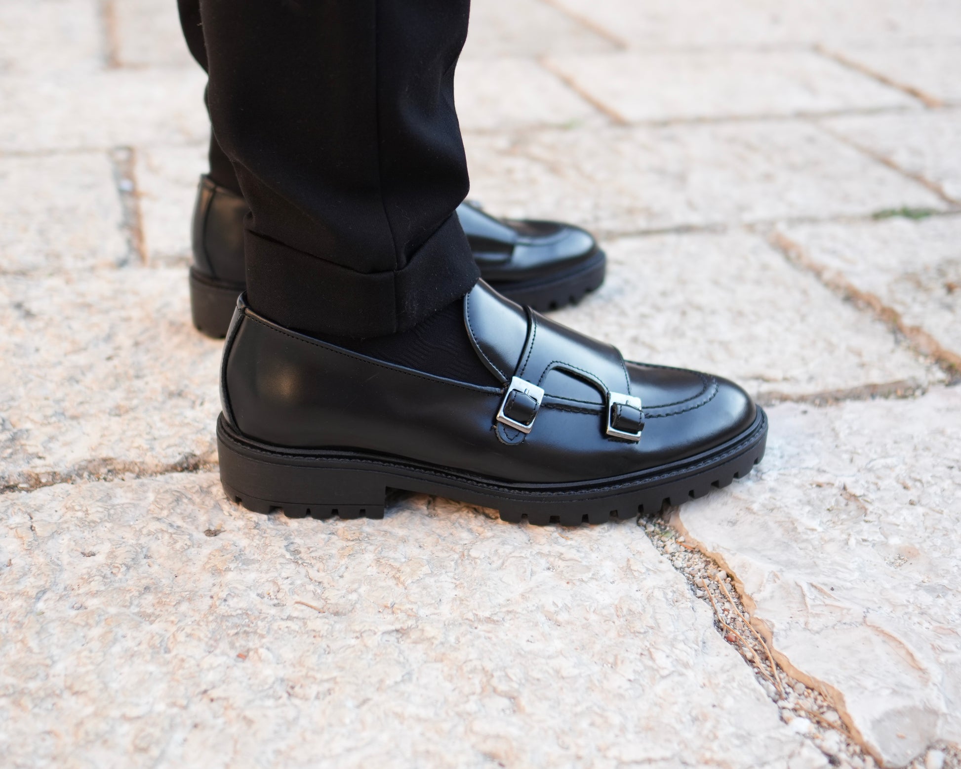 Jonhson Mocassino Homme en Cuir Véritable Abrasé