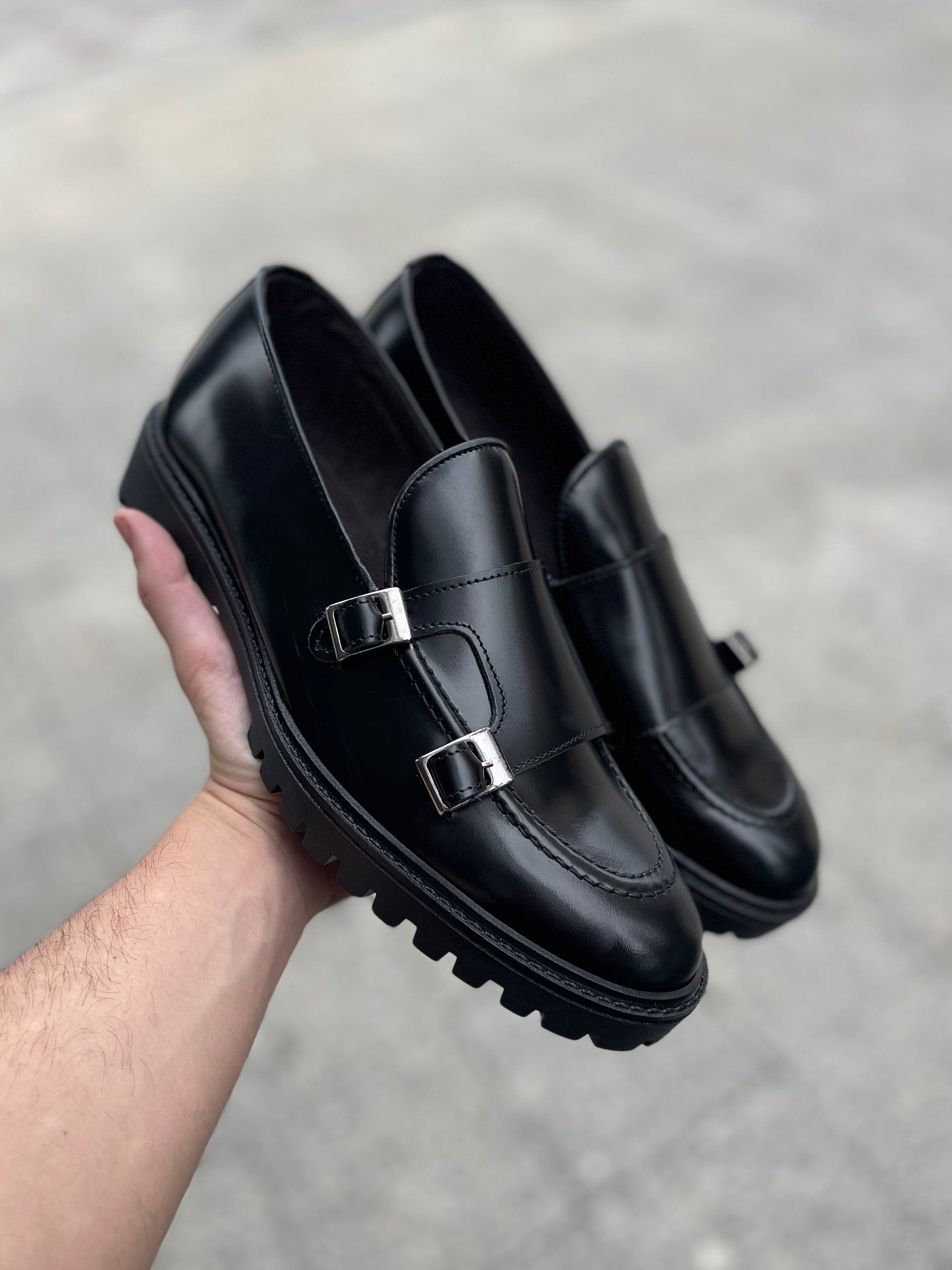 Jonhson Mocassino Homme en Cuir Véritable Abrasé