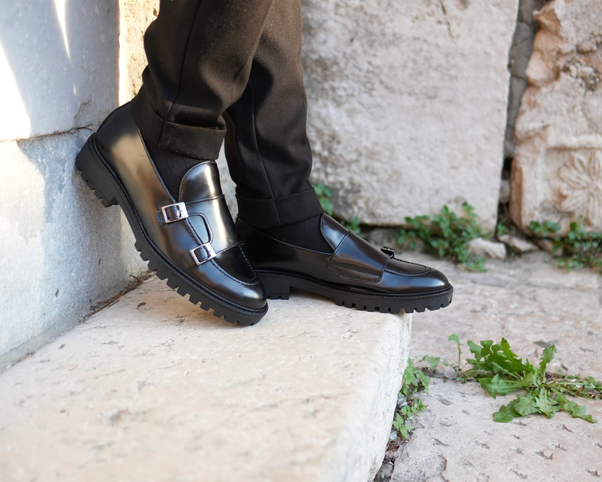 Jonhson Mocassino Homme en Cuir Véritable Abrasé