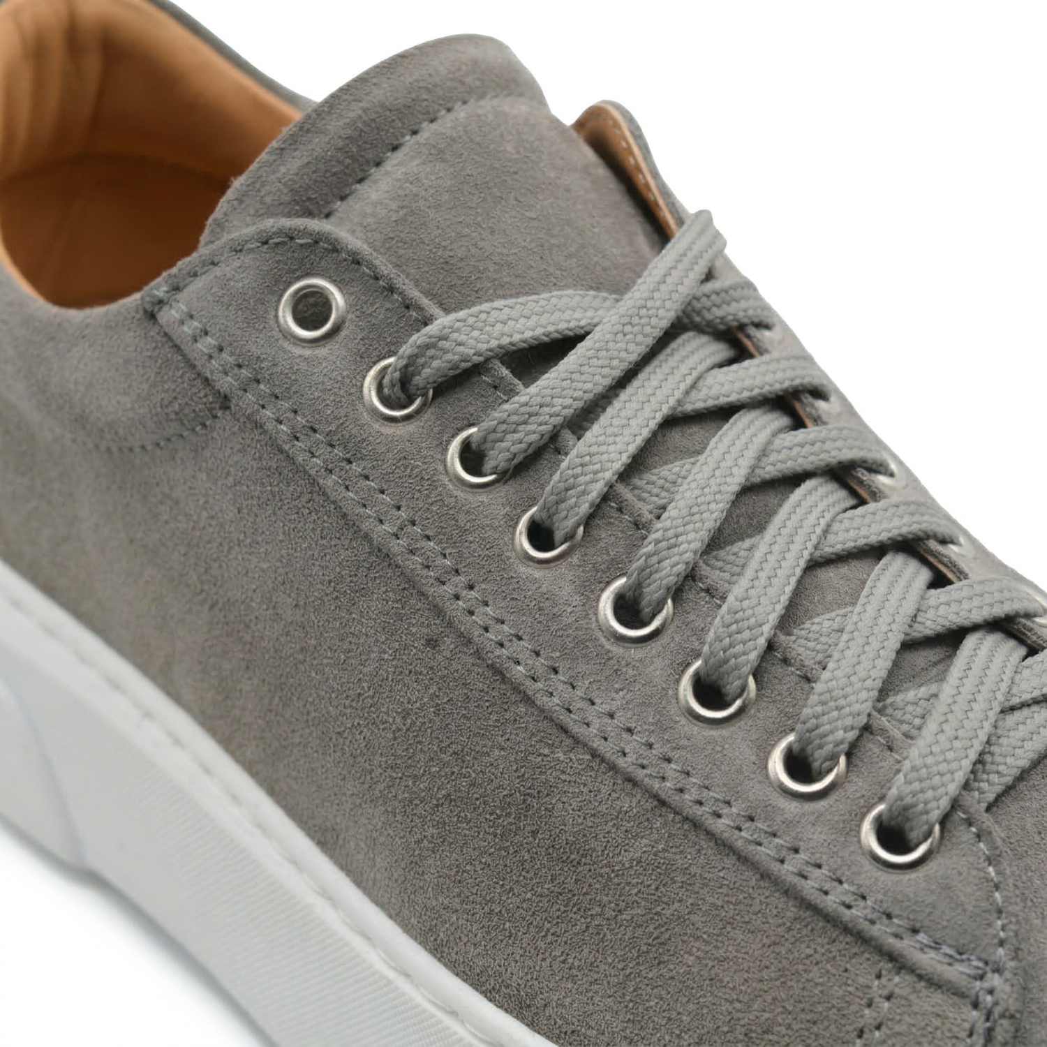 Baskets Smith pour homme en daim semelle blanche