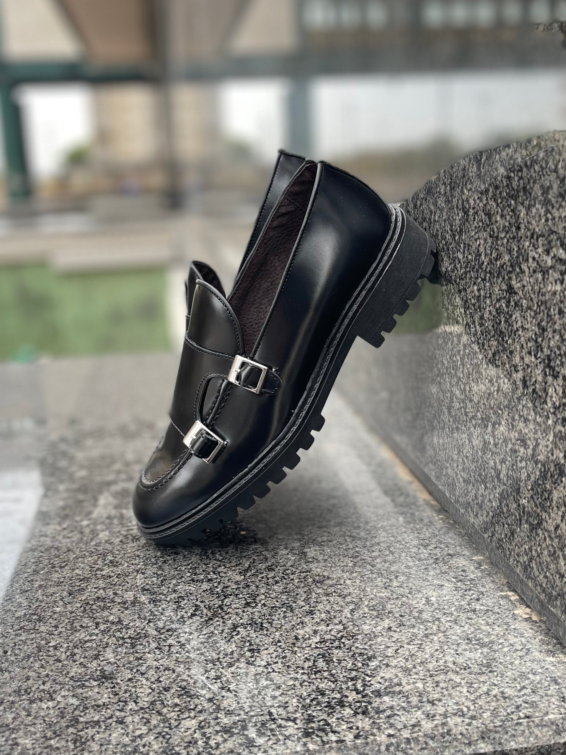 Jonhson Mocassino Homme en Cuir Véritable Abrasé