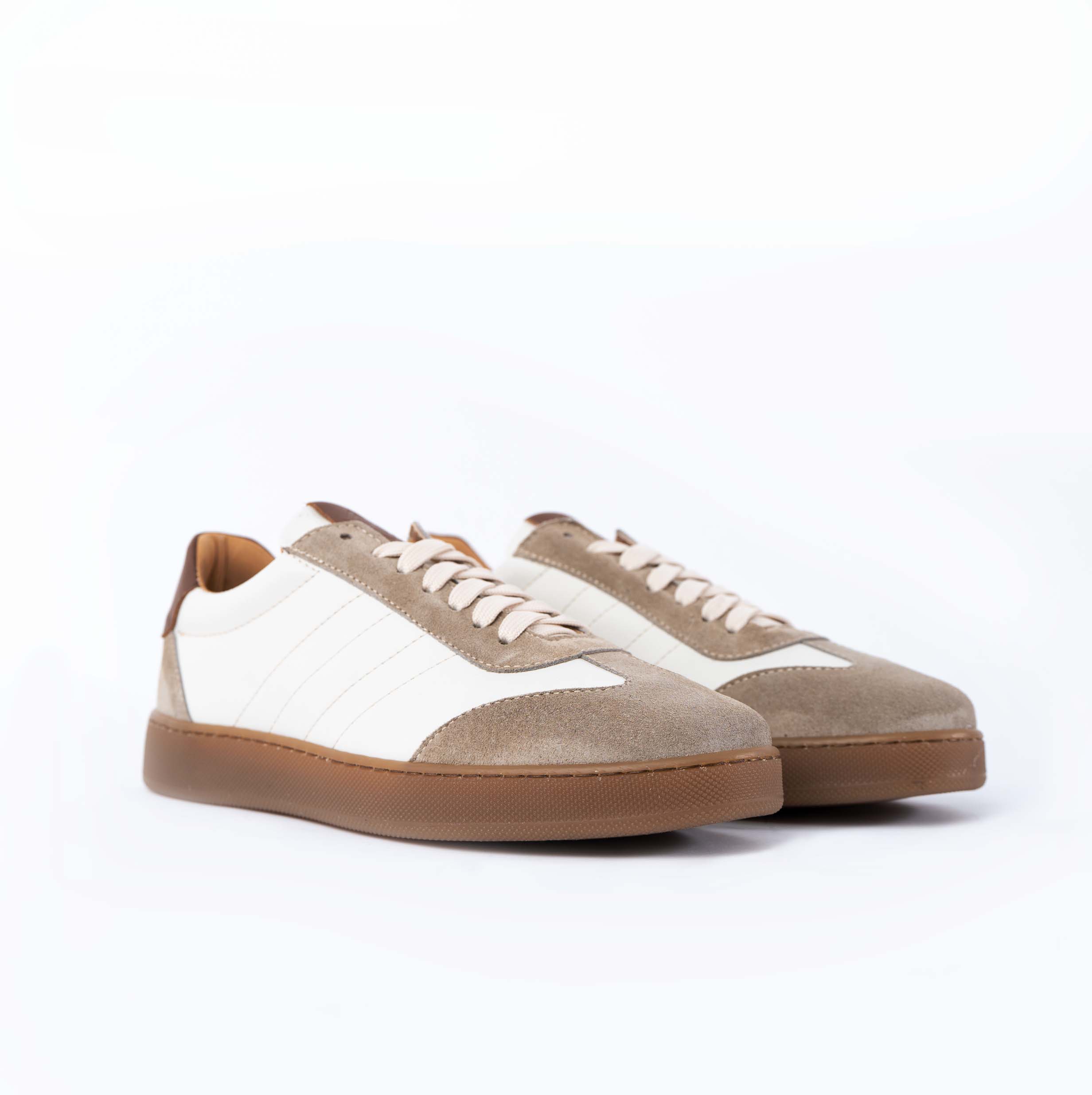 Baskets basses Fusion pour homme en cuir véritable bottolato