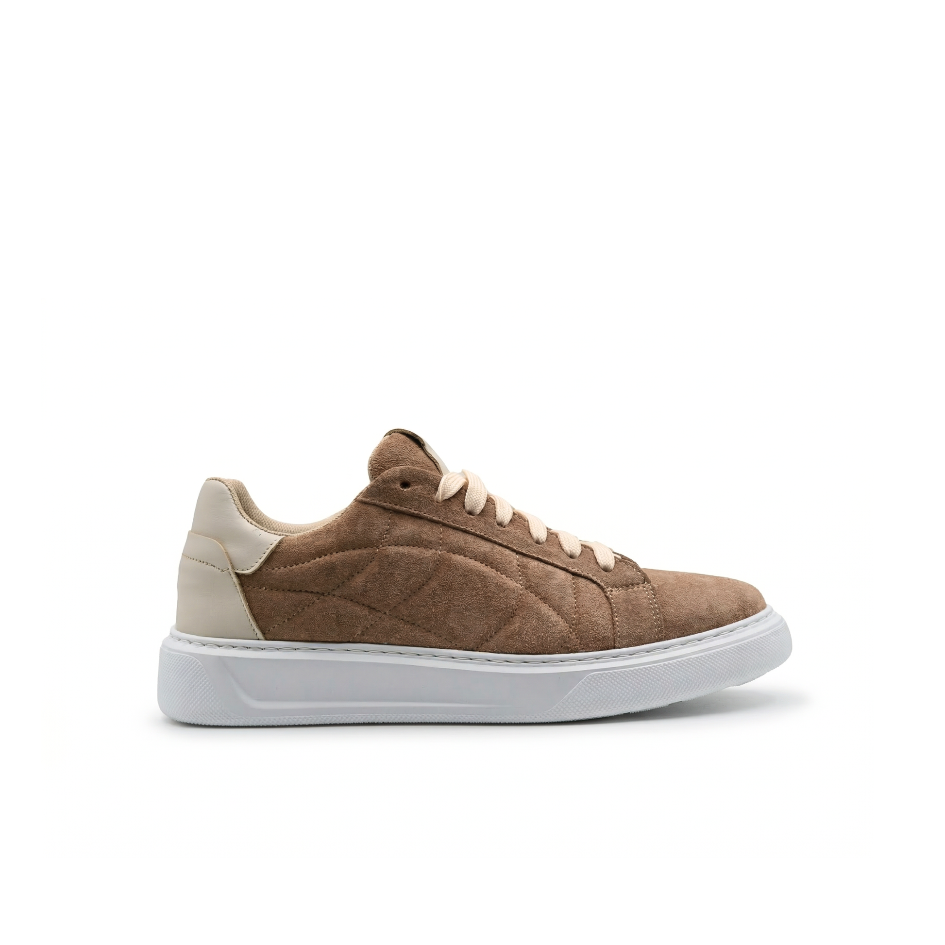 Baskets Orion Homme en daim semelle blanche