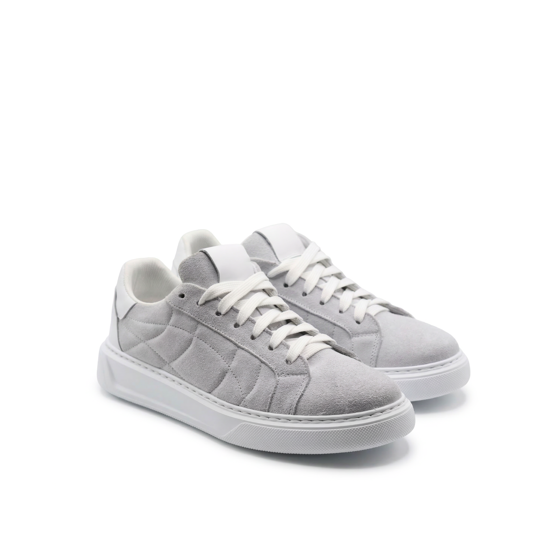 Baskets Orion Homme en daim semelle blanche