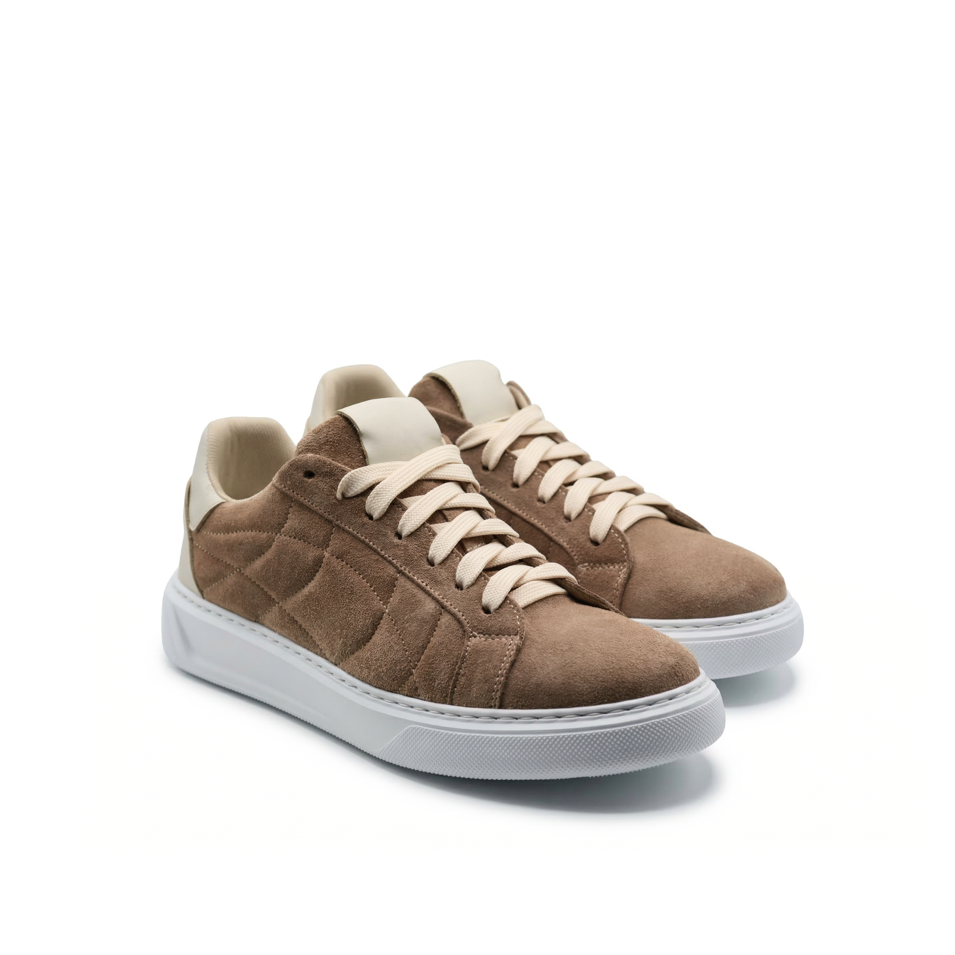 Baskets Orion Homme en daim semelle blanche