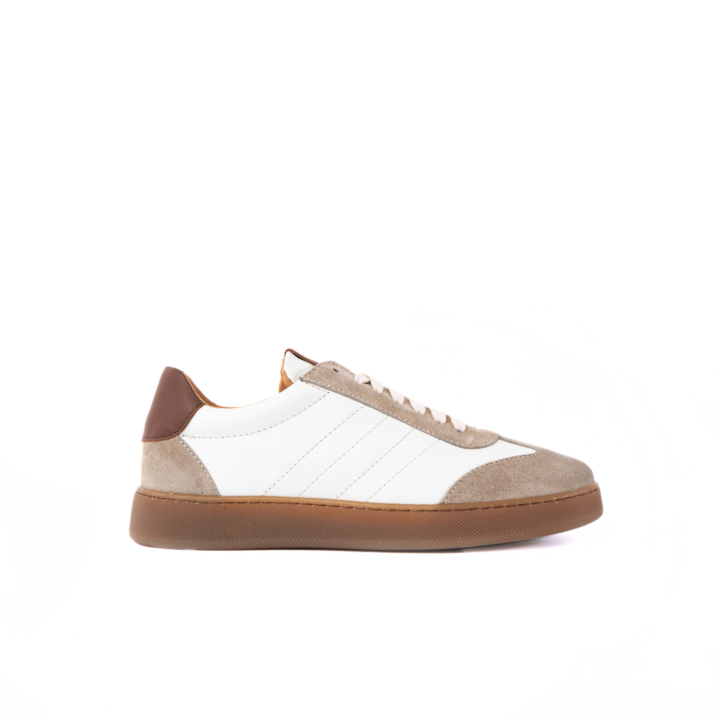 Baskets basses Fusion pour homme en cuir véritable bottolato