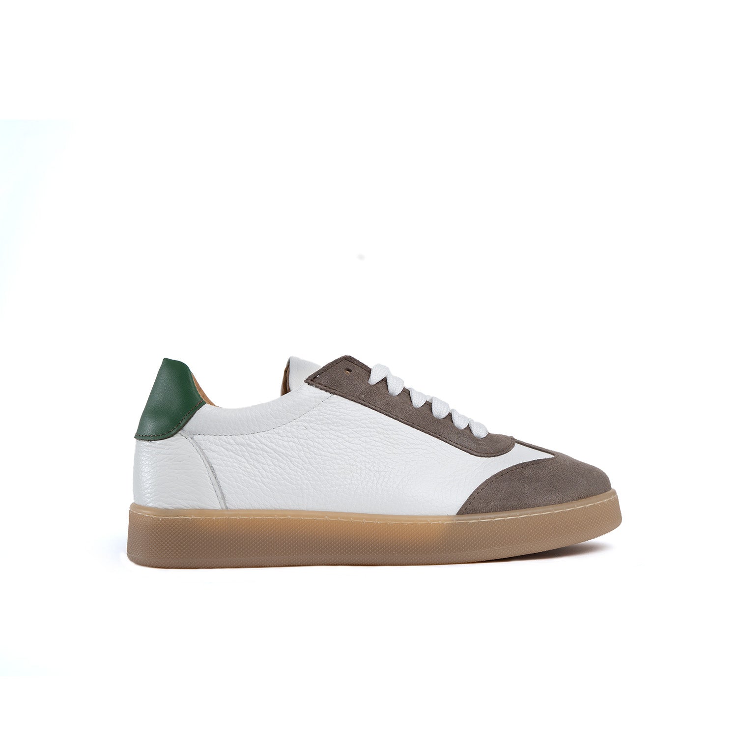 Baskets Fusion fond ambre clair homme en cuir véritable bottolata