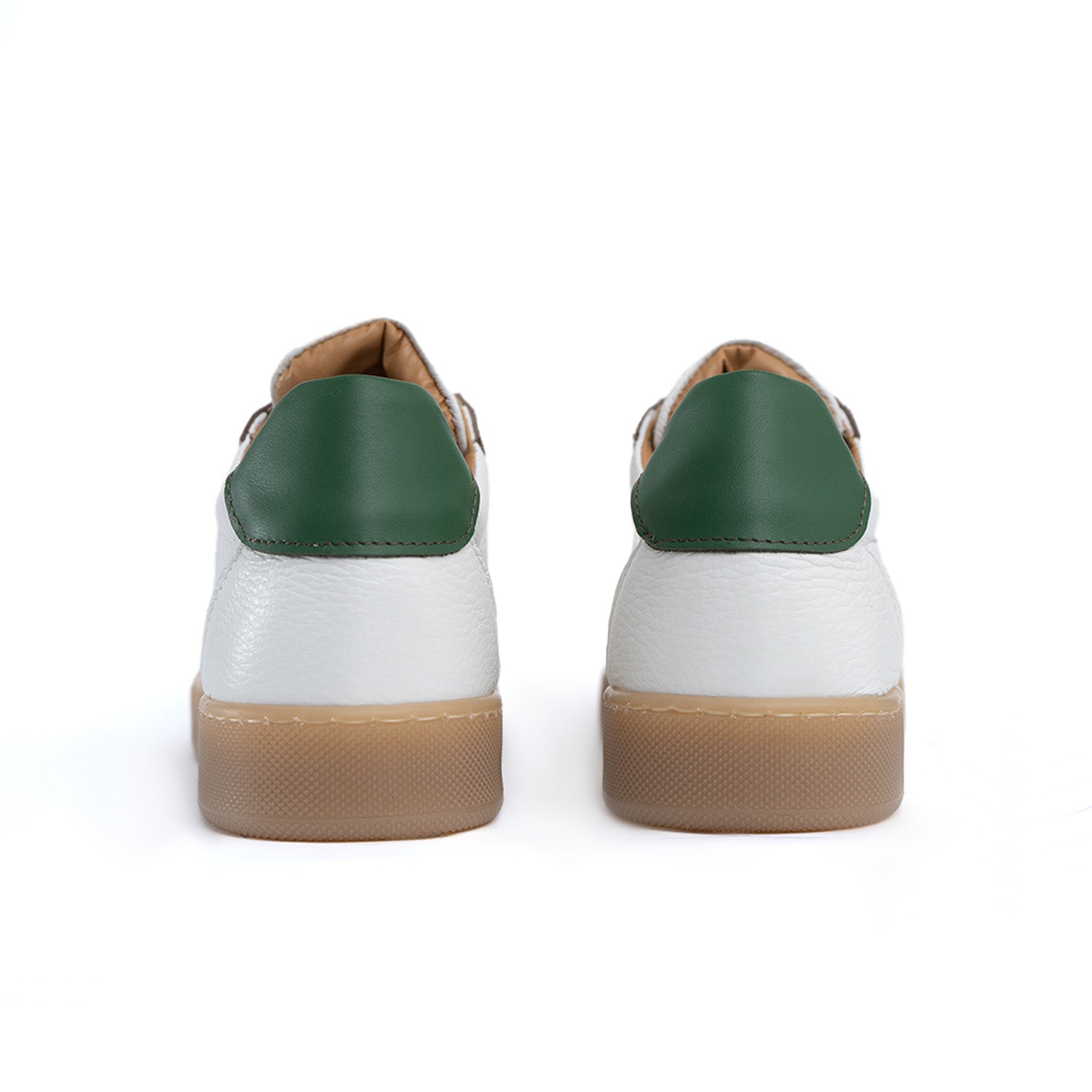 Baskets Fusion fond ambre clair homme en cuir véritable bottolata