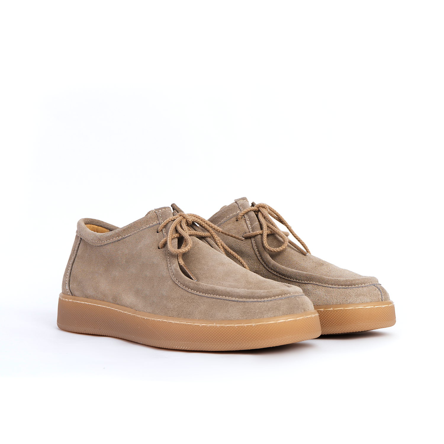 Fond clair ambre homme en daim doux