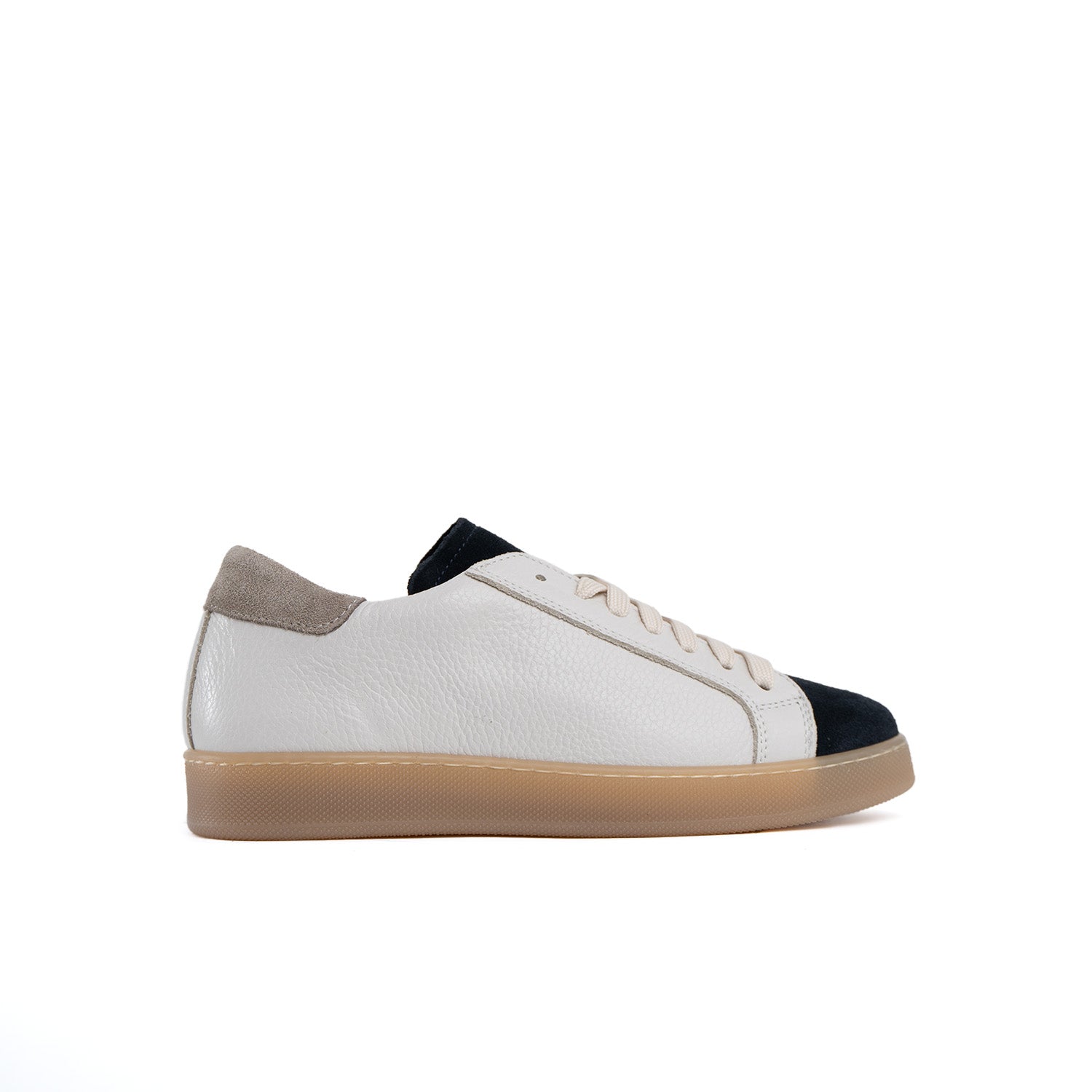 Baskets urbaines homme cuir véritable bottolata inserts en daim