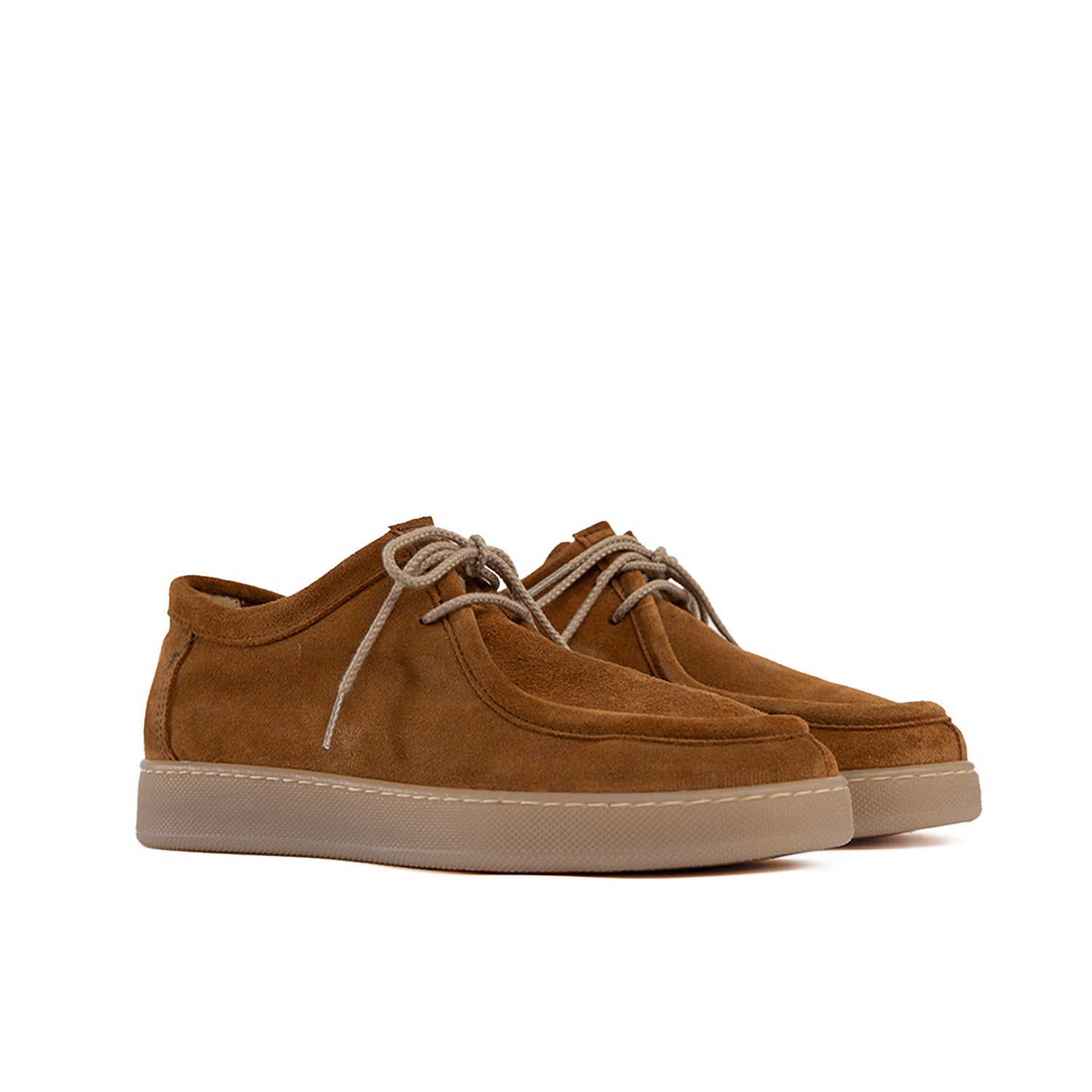 Fond clair ambre homme en daim doux