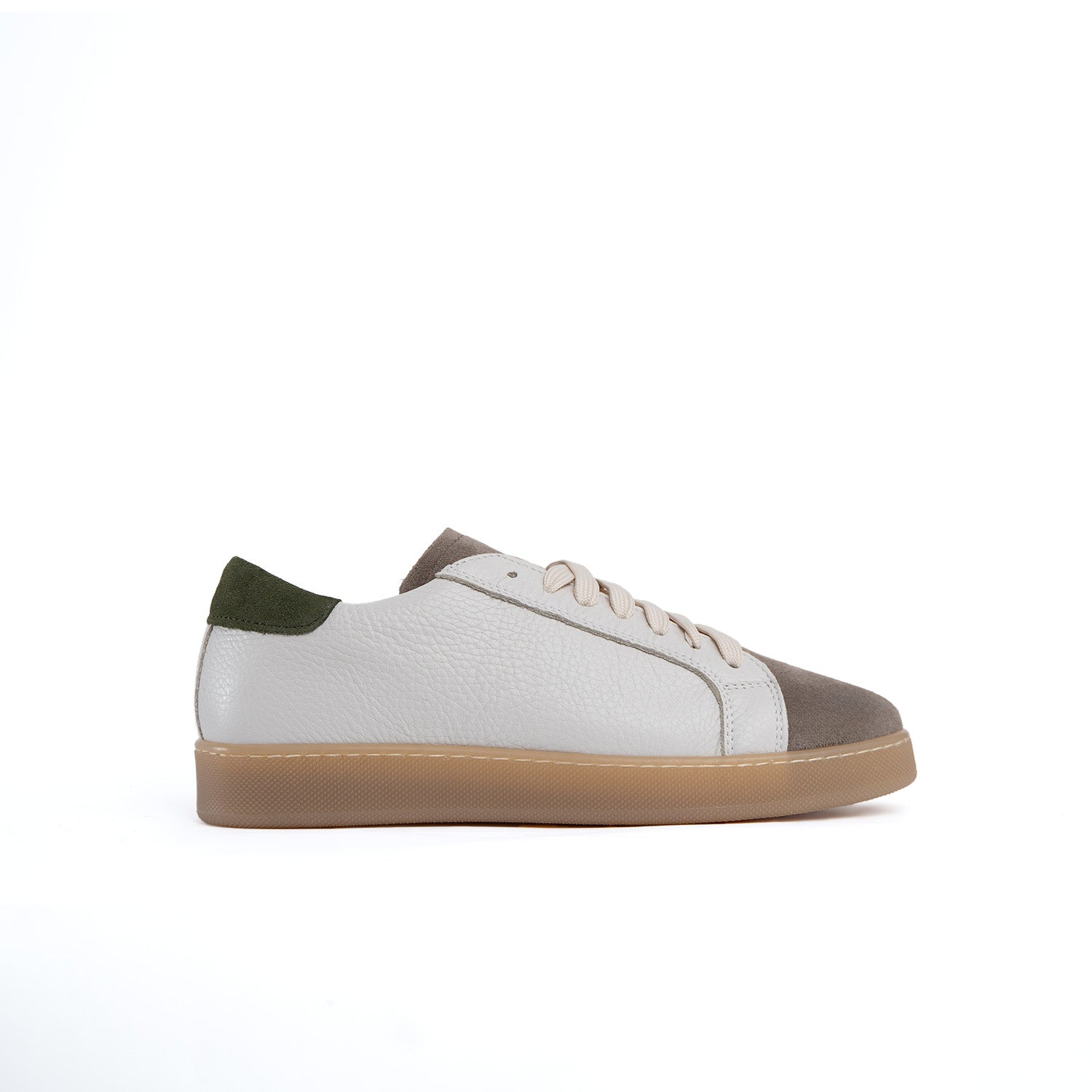 Baskets urbaines homme cuir véritable bottolata inserts en daim