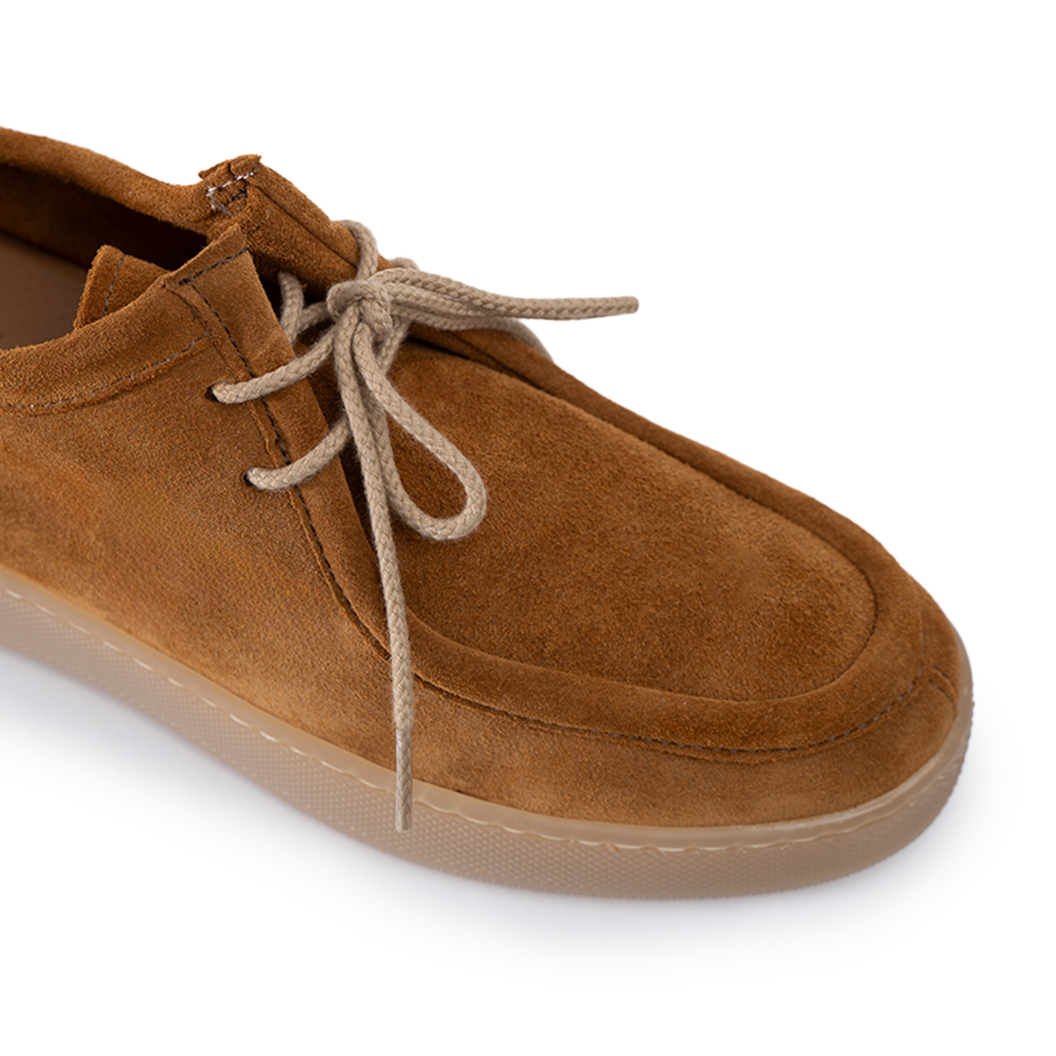 Fond clair ambre homme en daim doux