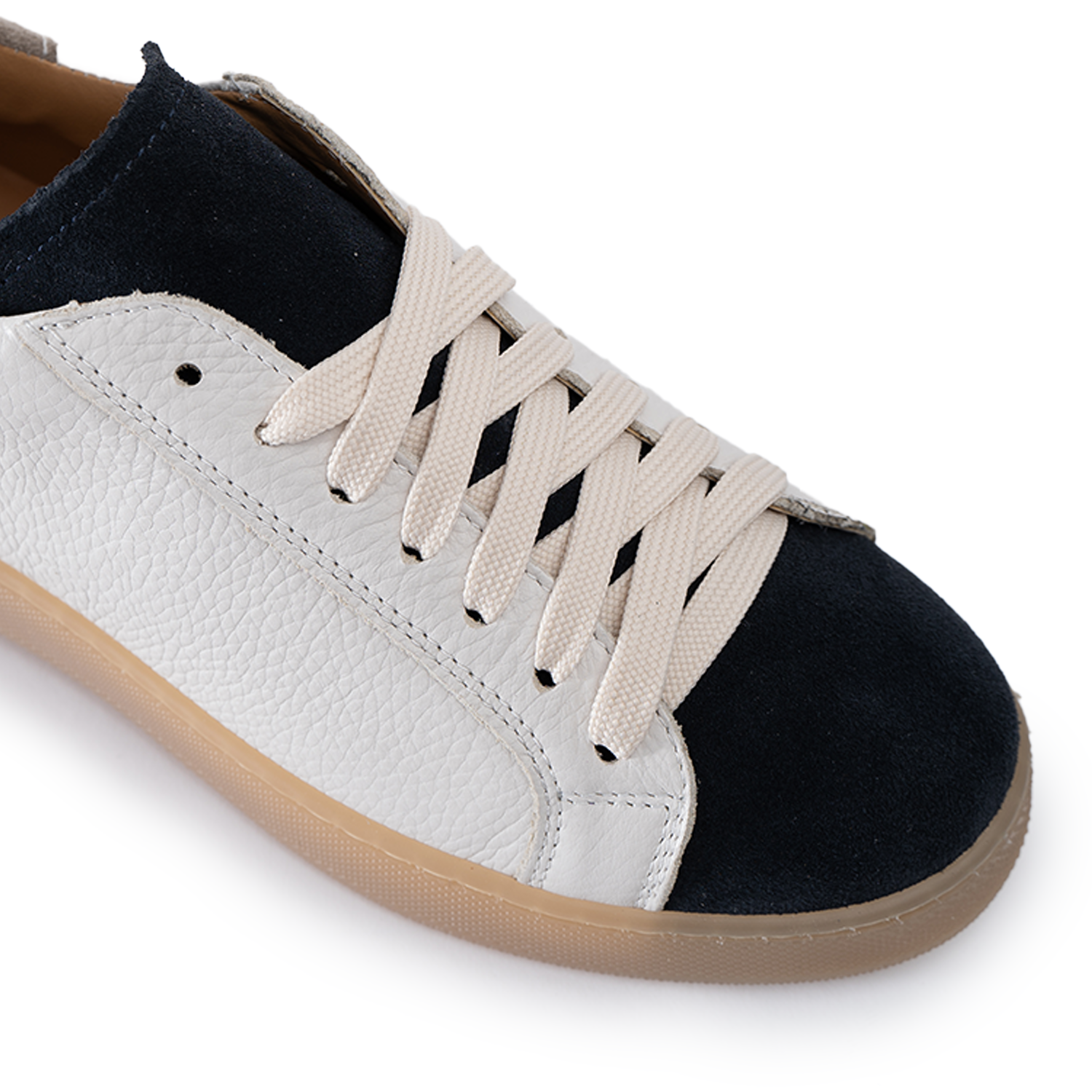 Baskets urbaines homme cuir véritable bottolata inserts en daim