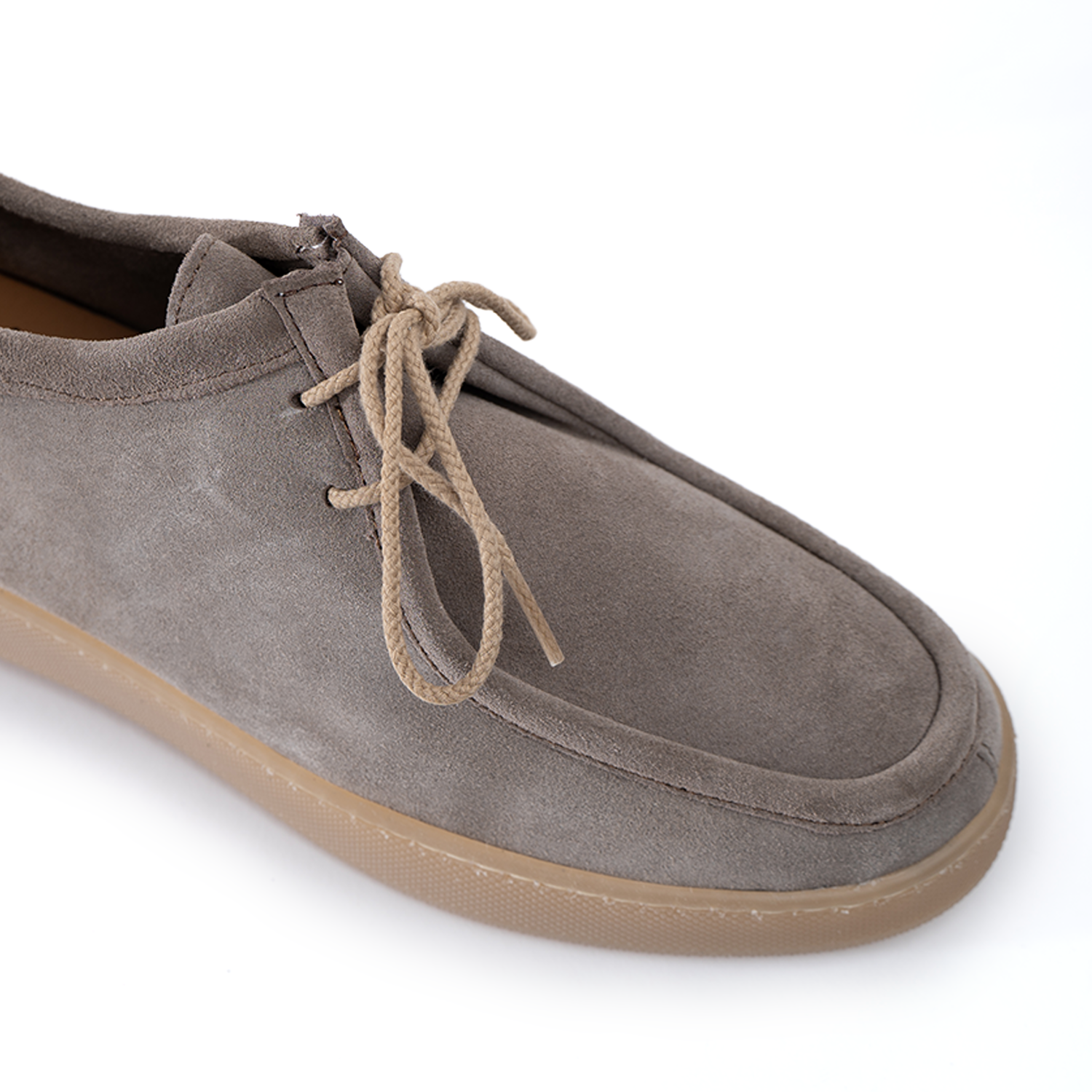 Fond clair ambre homme en daim doux