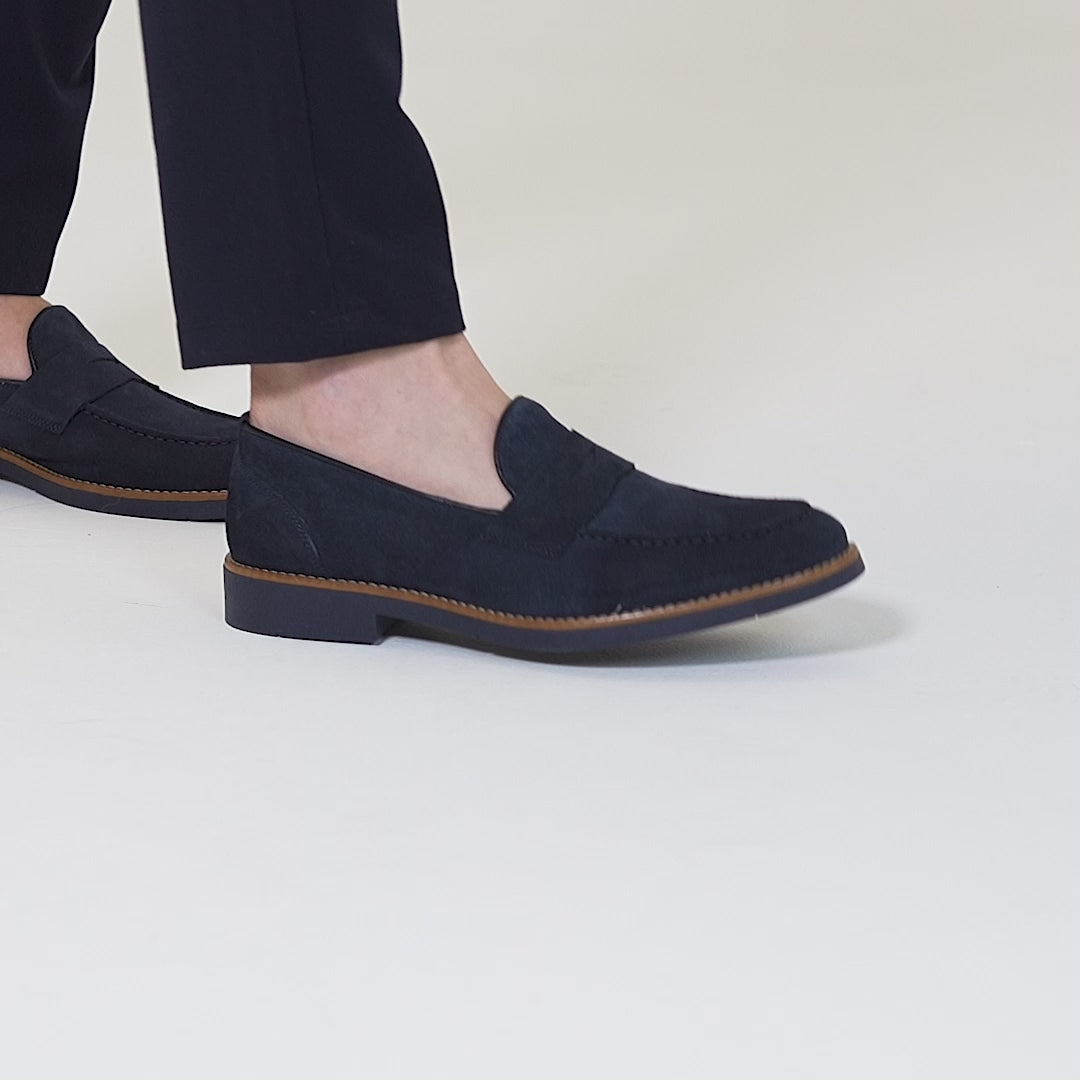 Mocassin College homme en daim